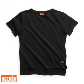 SCRUFFS Damski T-shirt Trade, czarny